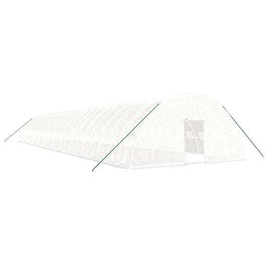 vidaXL Greenhouse with Steel Frame White 144 m² 24x6x2,85 m 2