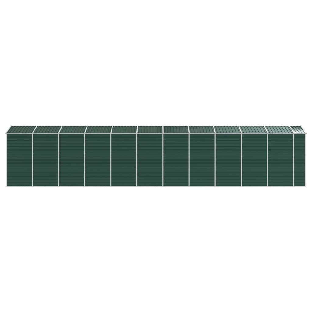 vidaXL Garden Shed Green 191x980x198 cm Galvanised Steel 6
