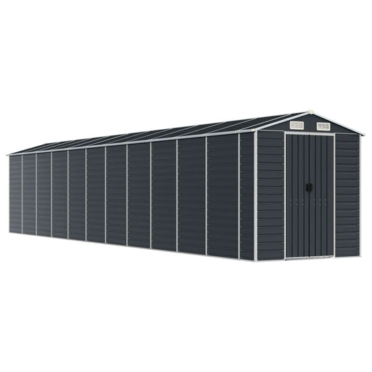vidaXL Garden Shed Anthracite 191x980x198 cm Galvanised Steel 2