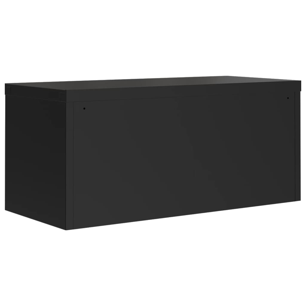 vidaXL File Cabinet Black 90x40x180 cm Steel 6