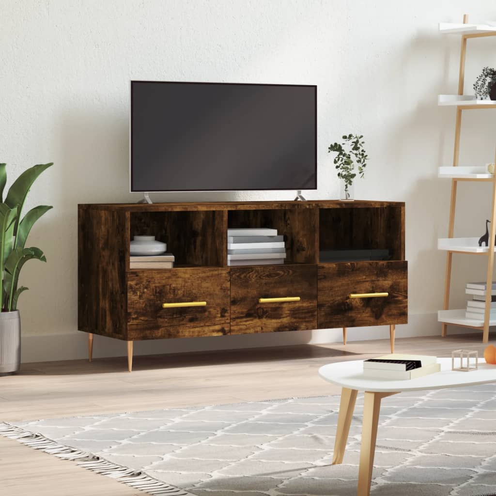 TV Cabinet 102x36x50 cm Engineered Wood Smoked oak
