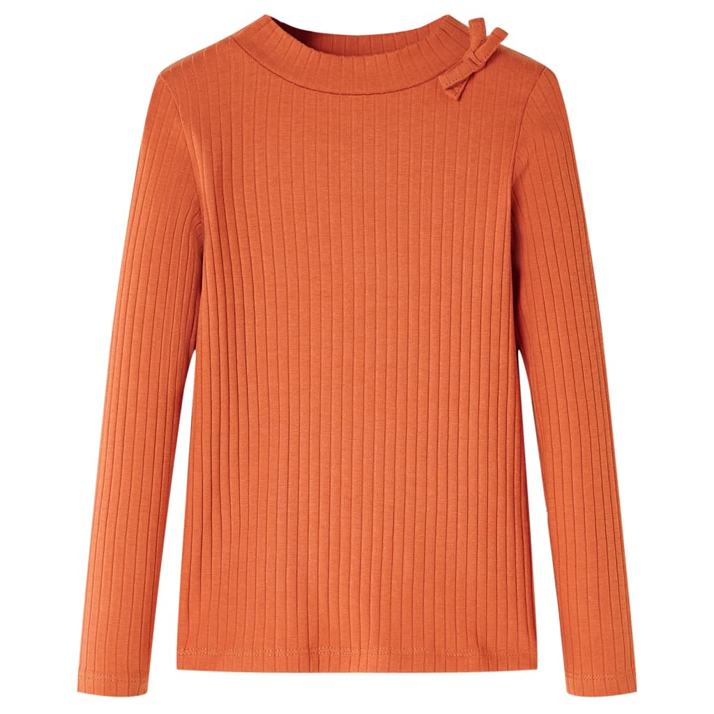 Kids' T-shirt with Long Sleeves 116 116 (5-6y) Orange