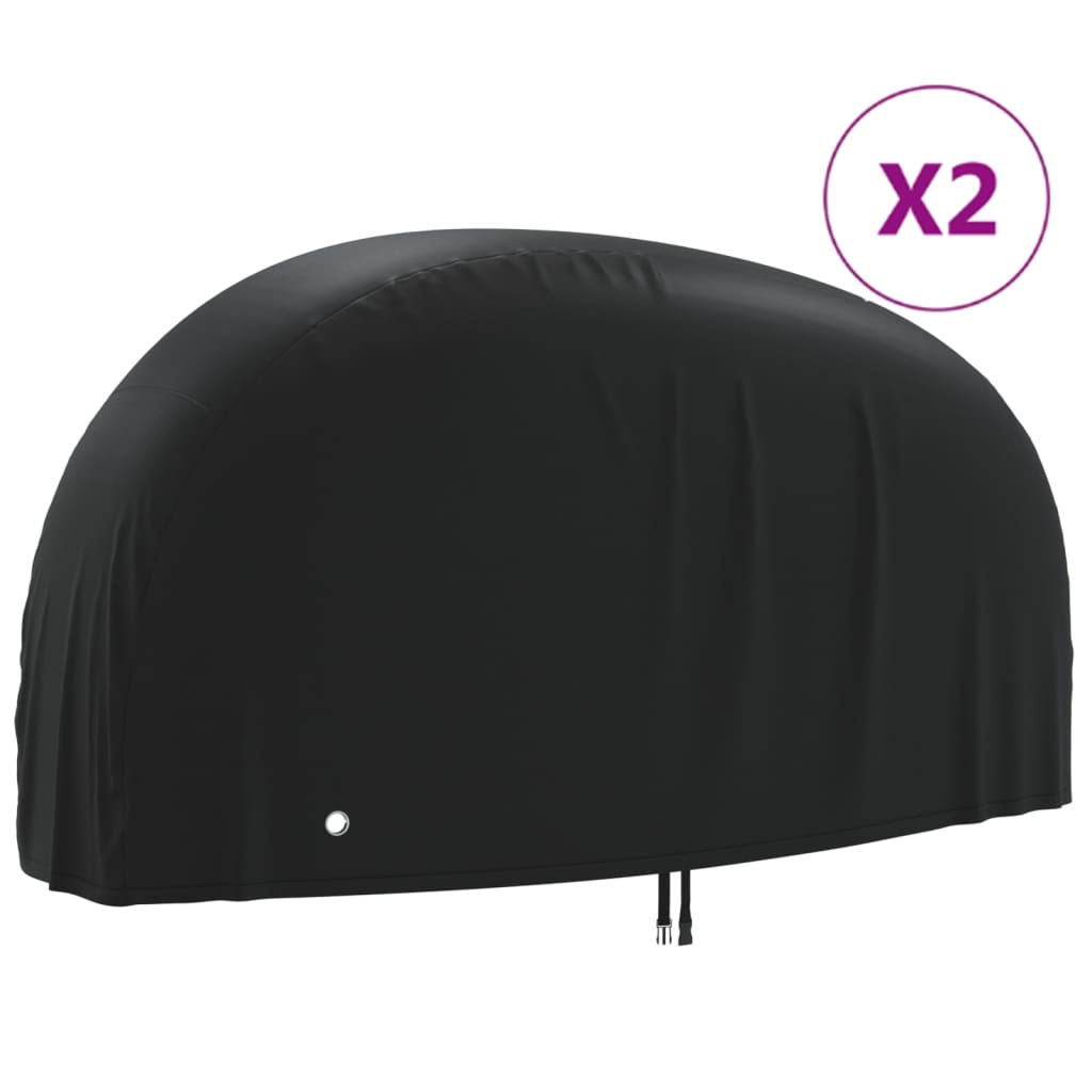 Bike Covers 2 pcs 190T Oxford Fabric 200 x 85 x 110 cm