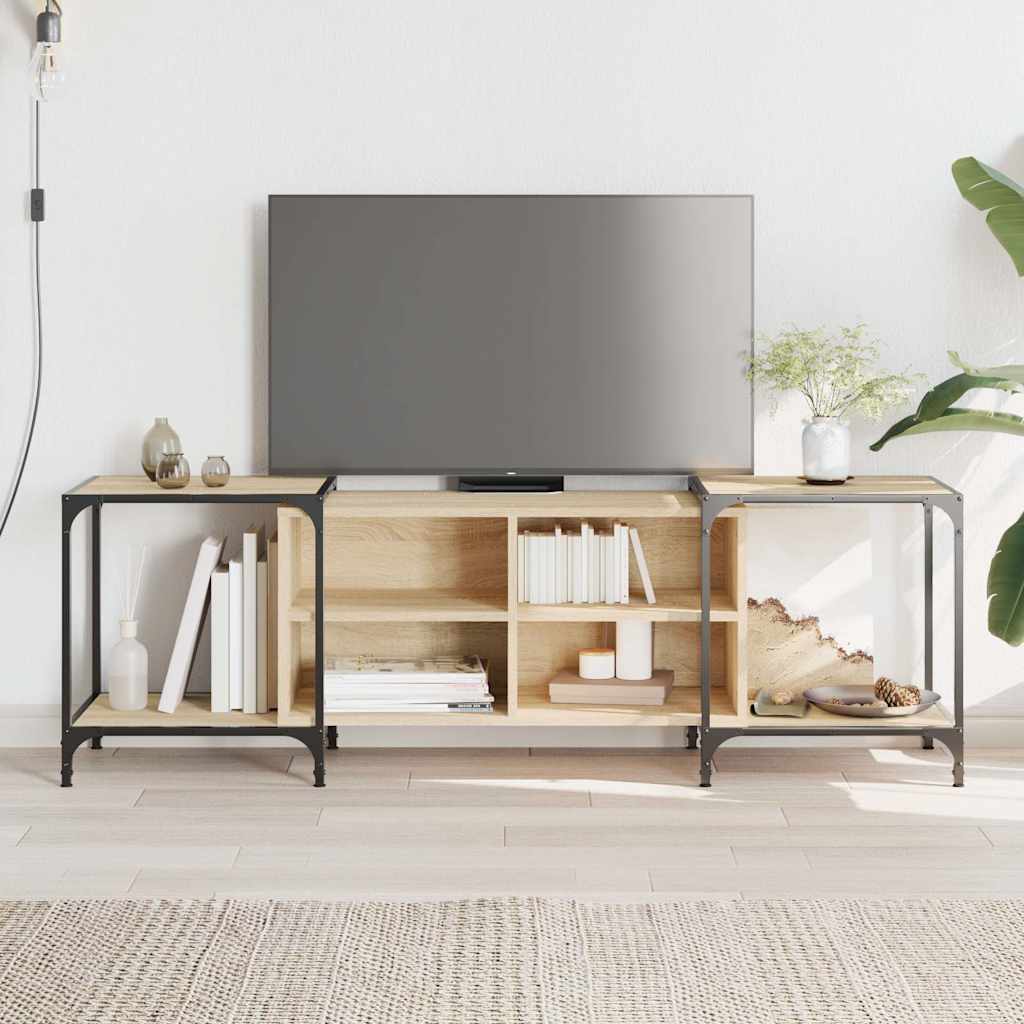 TV Cabinet 153x37x50 cm Engineered Wood Sonoma oak 153 cm