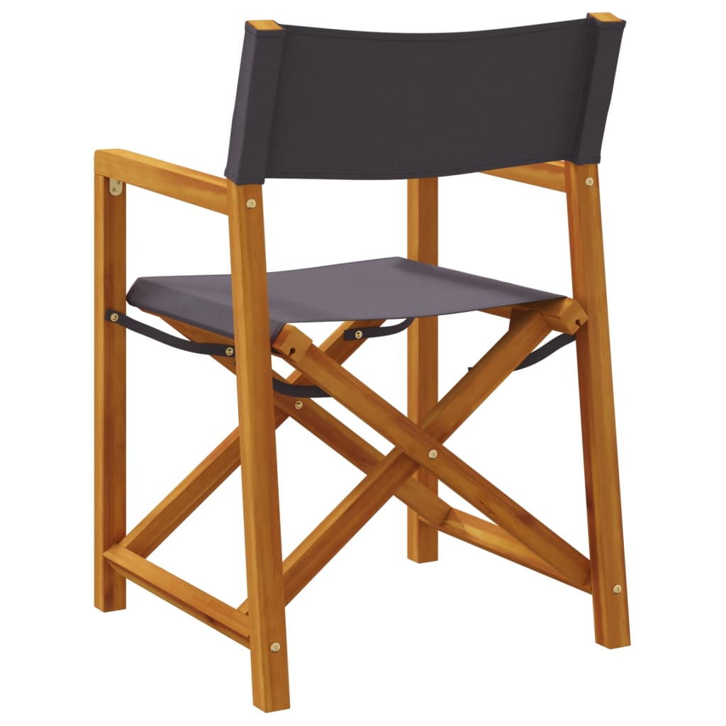 vidaXL 8 Piece Folding Chairs Dark Grey Fabric 6