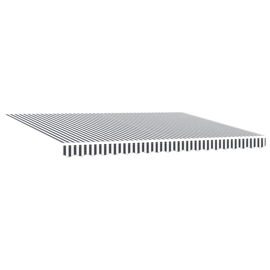 vidaXL Manual Retractable Awning with LED Anthracite&White 450x300 cm 6