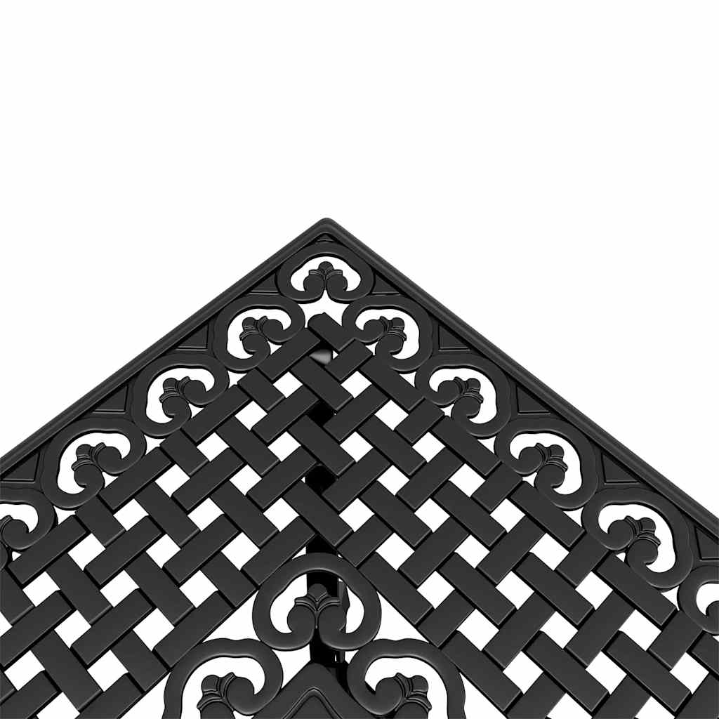 vidaXL 5 Piece Garden Dining Set Black Cast Aluminium 6