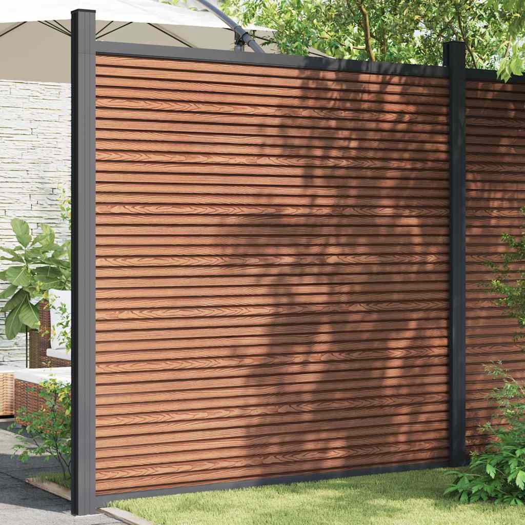 vidaXL Fence Panel WPC Brown