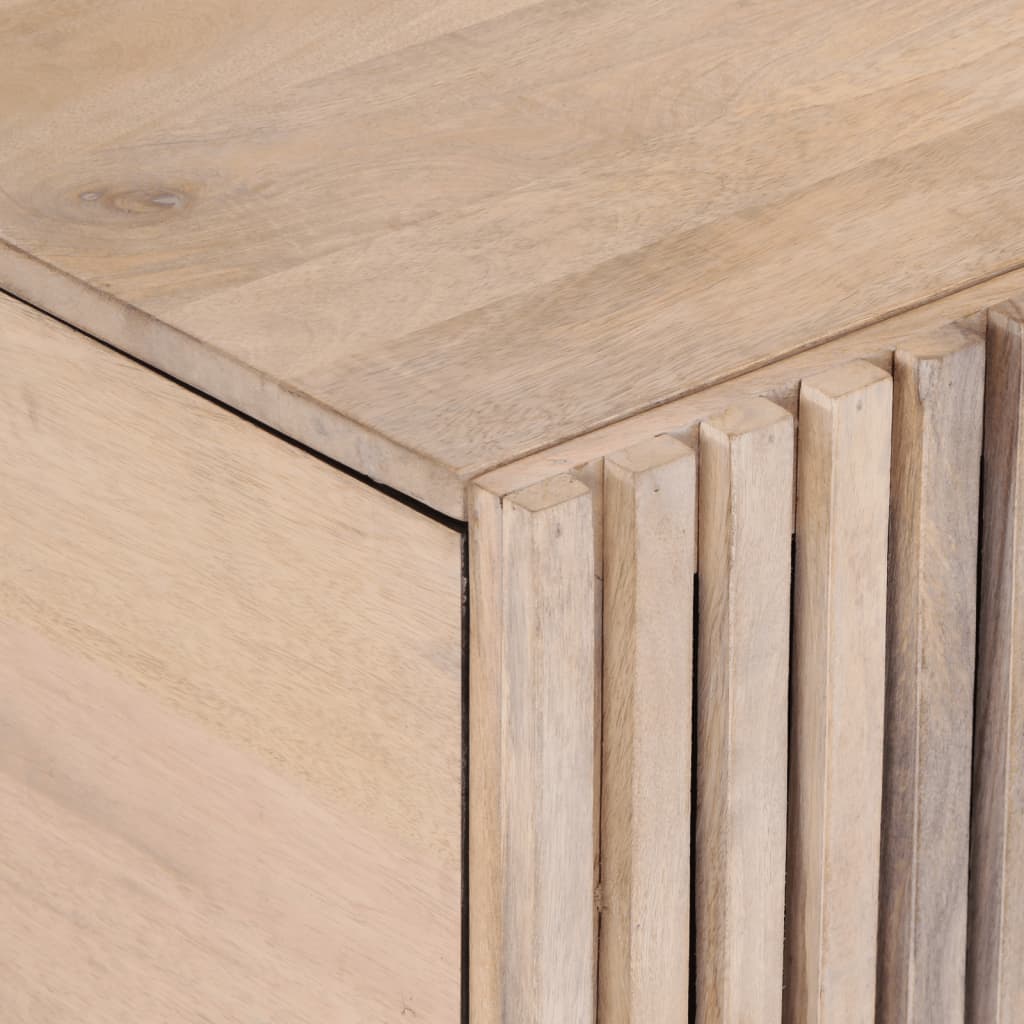 Coffee Table 80x51x40 cm Solid Wood Mango White Solid mango wood