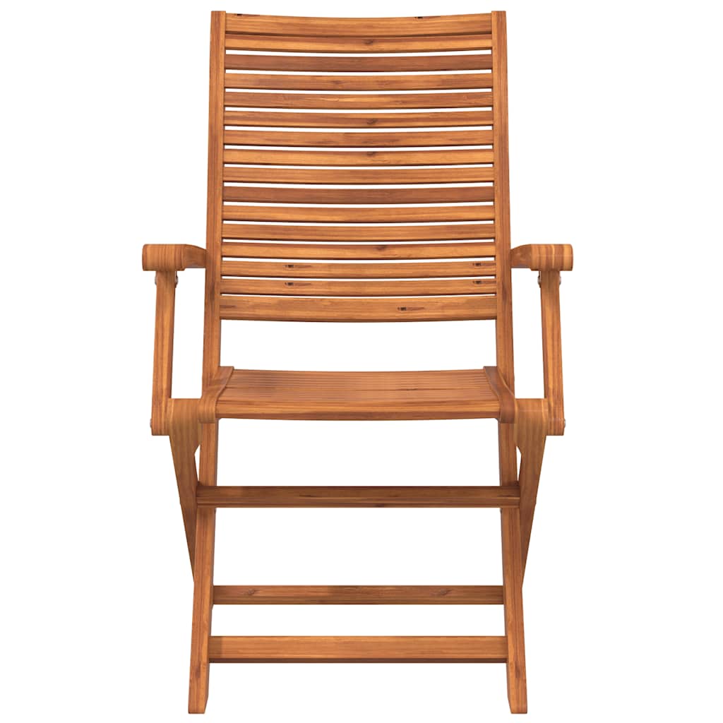 vidaXL Folding Chairs 8 pcs 57x66x95 cm Solid Wood Acacia 6