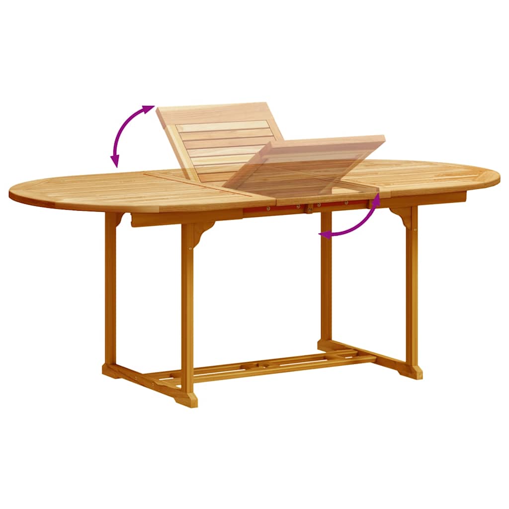 vidaXL 5 Piece Garden Dining Set Solid Wood Acacia and Textilene 6