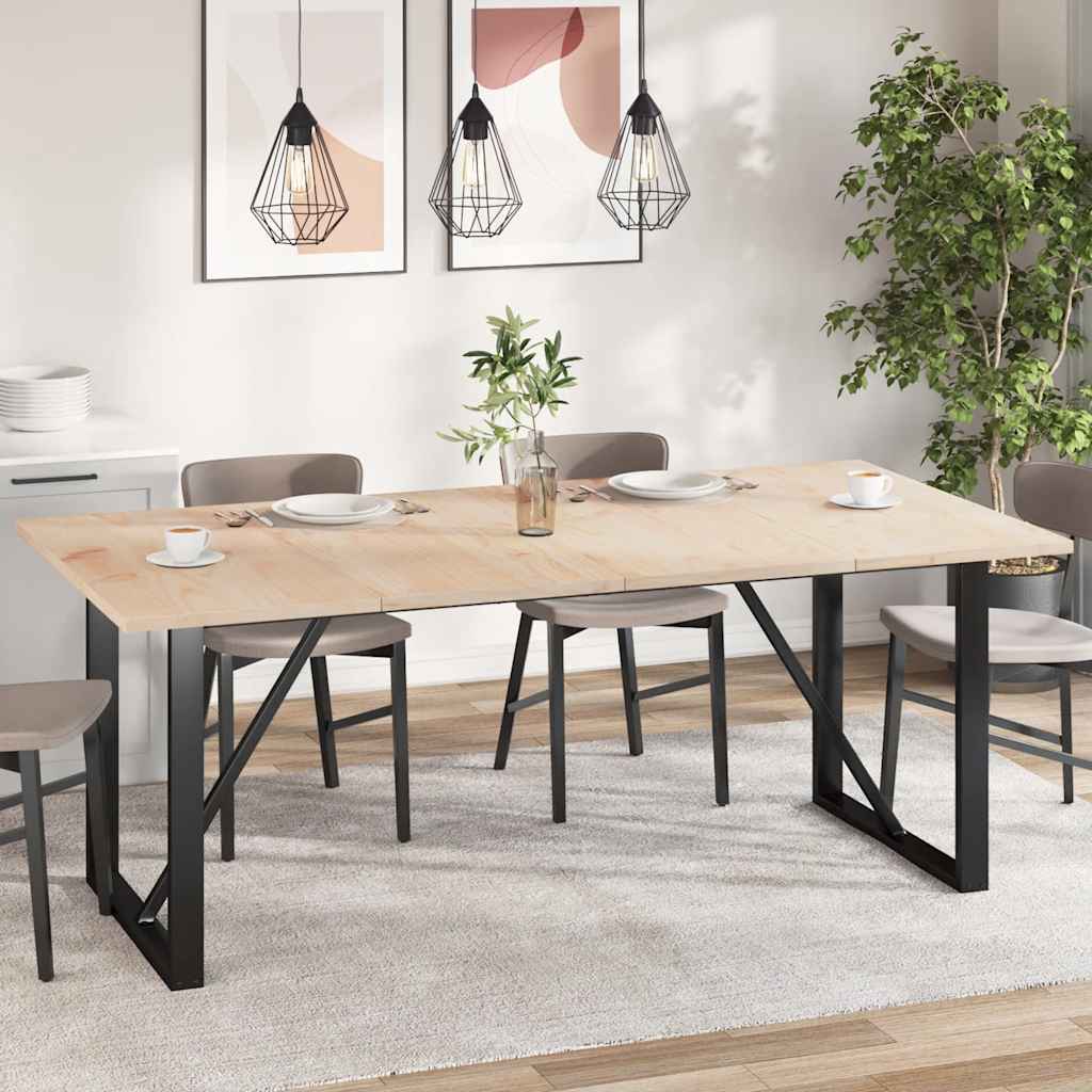 Table Tops Rectangular Solid Wood Pine Height 2.5 cm 100 cm 50 cm