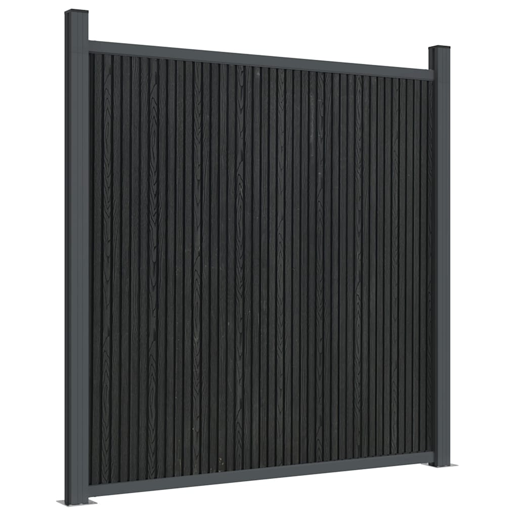 vidaXL Fence Panel Grey 1218x186 cm WPC 6