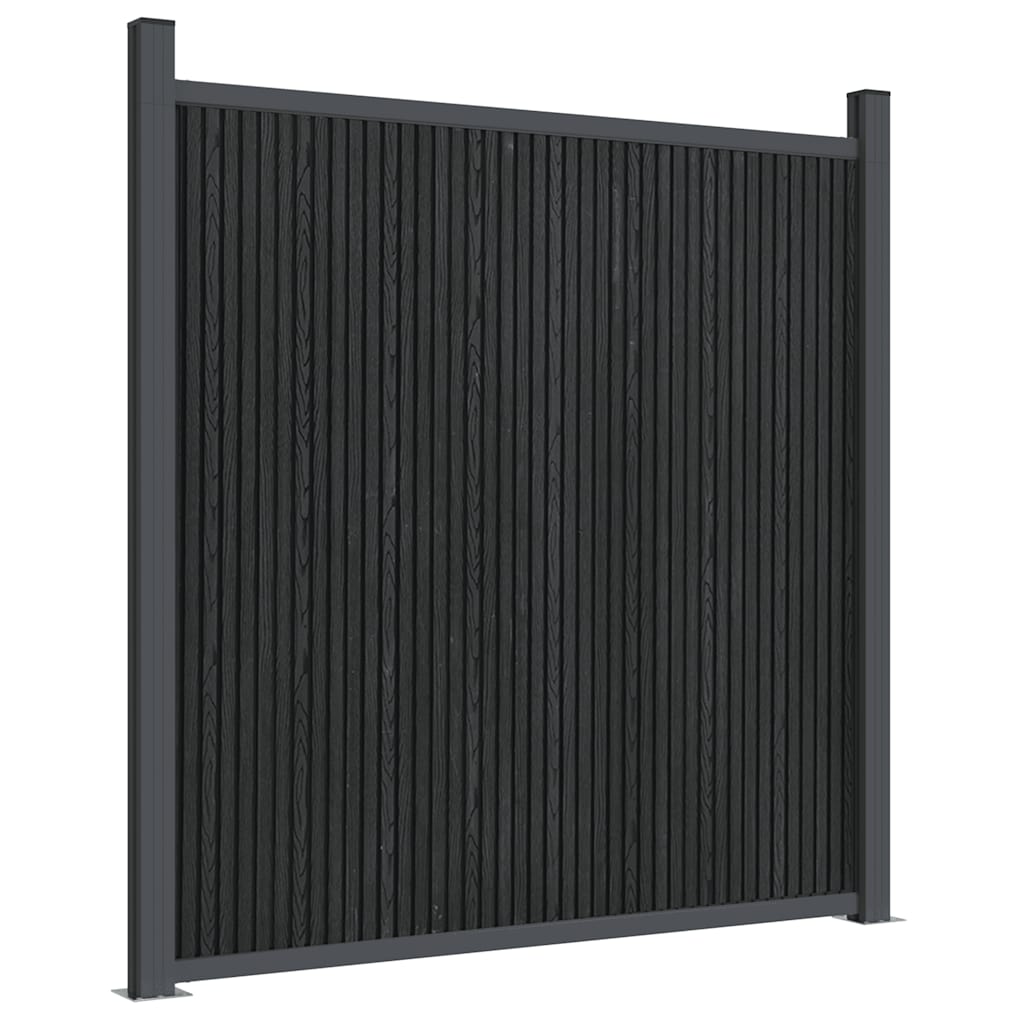vidaXL Fence Panel Grey 1391x186 cm WPC 6