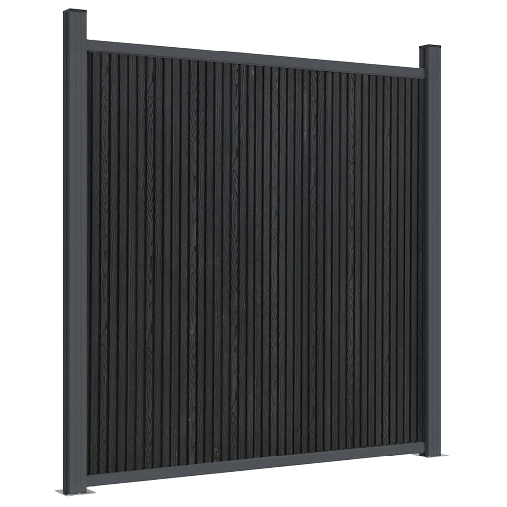 vidaXL Fence Panel Grey 1737x186 cm WPC 6