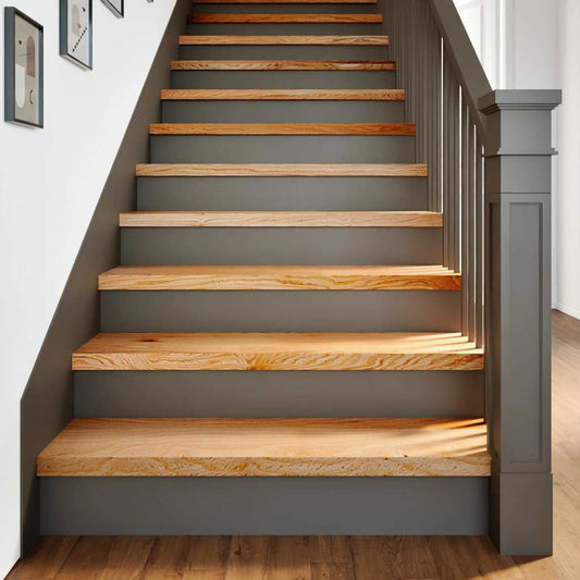 vidaXL Stair Treads 16 pcs Light Brown 100x25x2 cm Solid Wood Oak 2