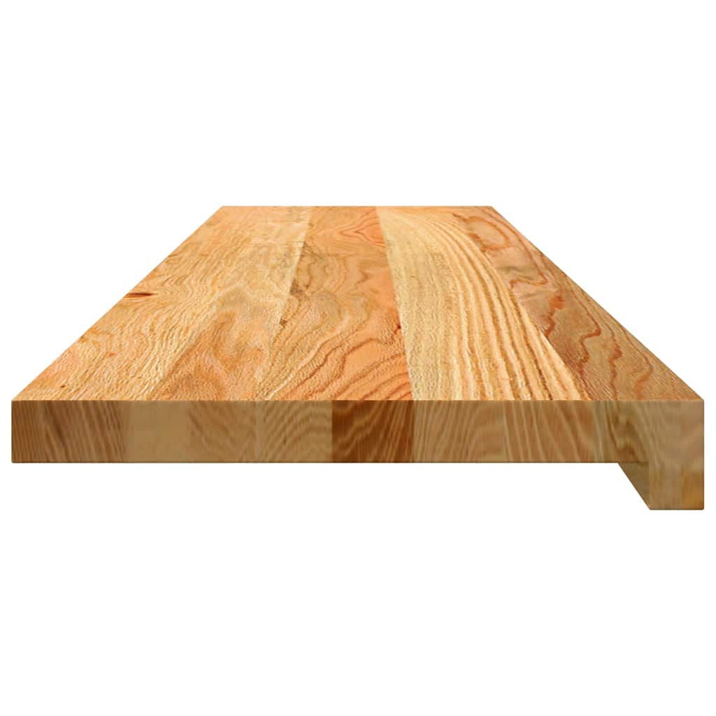 vidaXL Stair Treads 16 pcs Light Brown 100x25x2 cm Solid Wood Oak 6