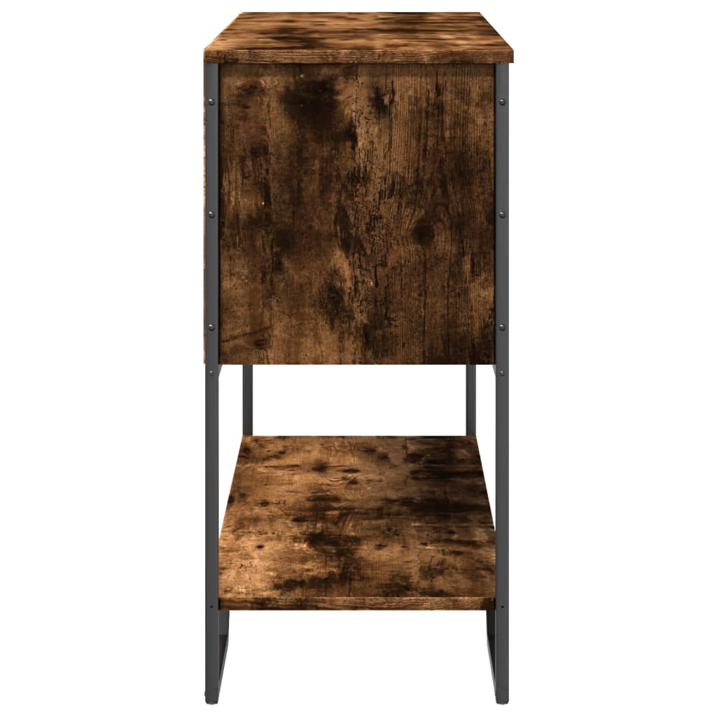Console Table 100x35x74,5 cm Engineered Wood Smoked oak