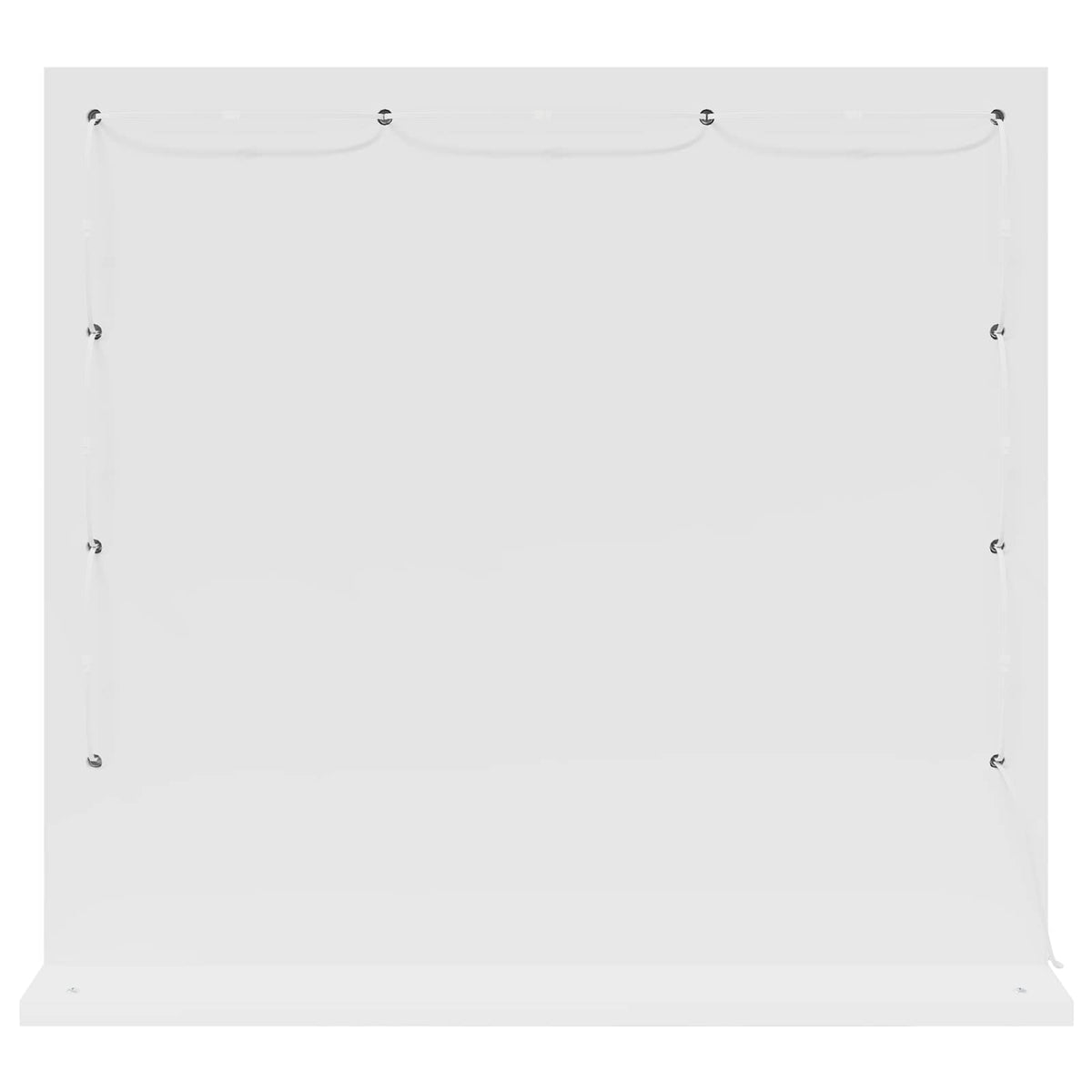 Vanity Mirror 60 x 55 x 18 cm Rectangular White