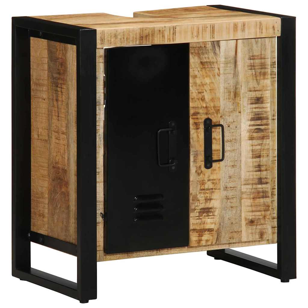 vidaXL Bathroom Furniture Set 4 pcs Brown Soild Mango Wood 6
