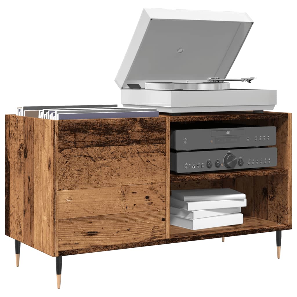 Record Cabinet 85x38x48 cm Engineered Wood Old wood
