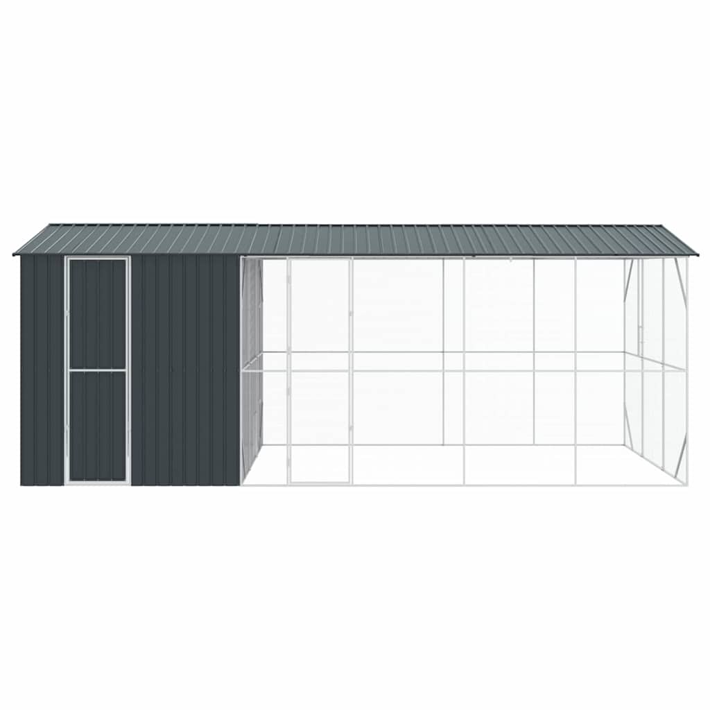vidaXL Bird Cage Anthracite 645 x 310 x 247 cm Galvanised Steel 6
