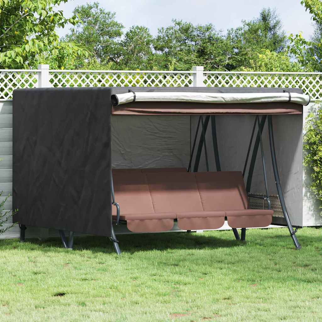 Outdoor Swing Cover Black 600D Oxford Fbric 600D Oxford fabric