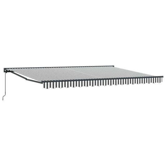 vidaXL Awning Frame Anthracite and White 450 x 300 cm 2