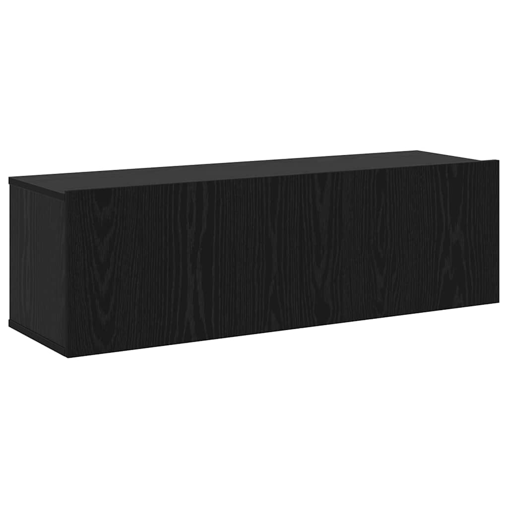 vidaXL TV Cabinet Set 8 pcs 100 x 30 x 30 cm Black Oak 6