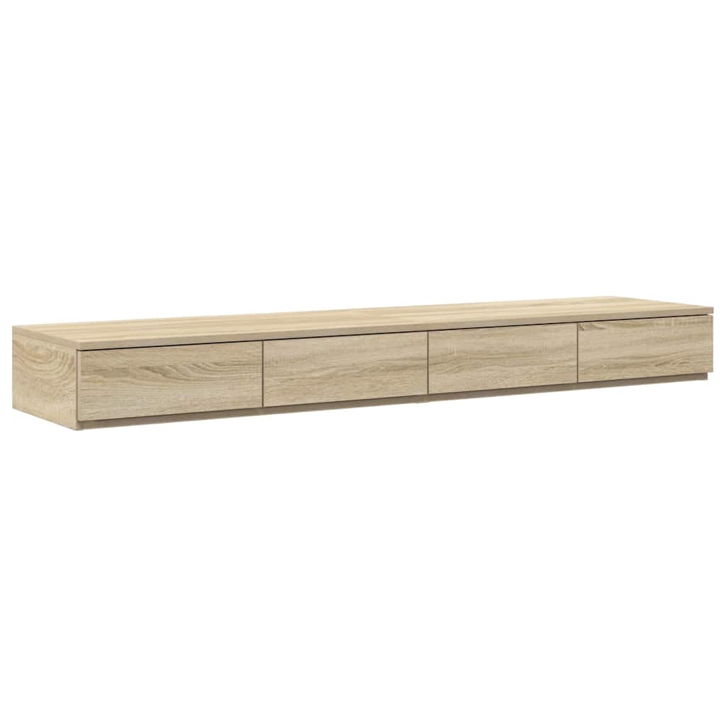 vidaXL Storage Bed Frame with Drawer Sonoma Oak 150 cm Engineered Wood 6