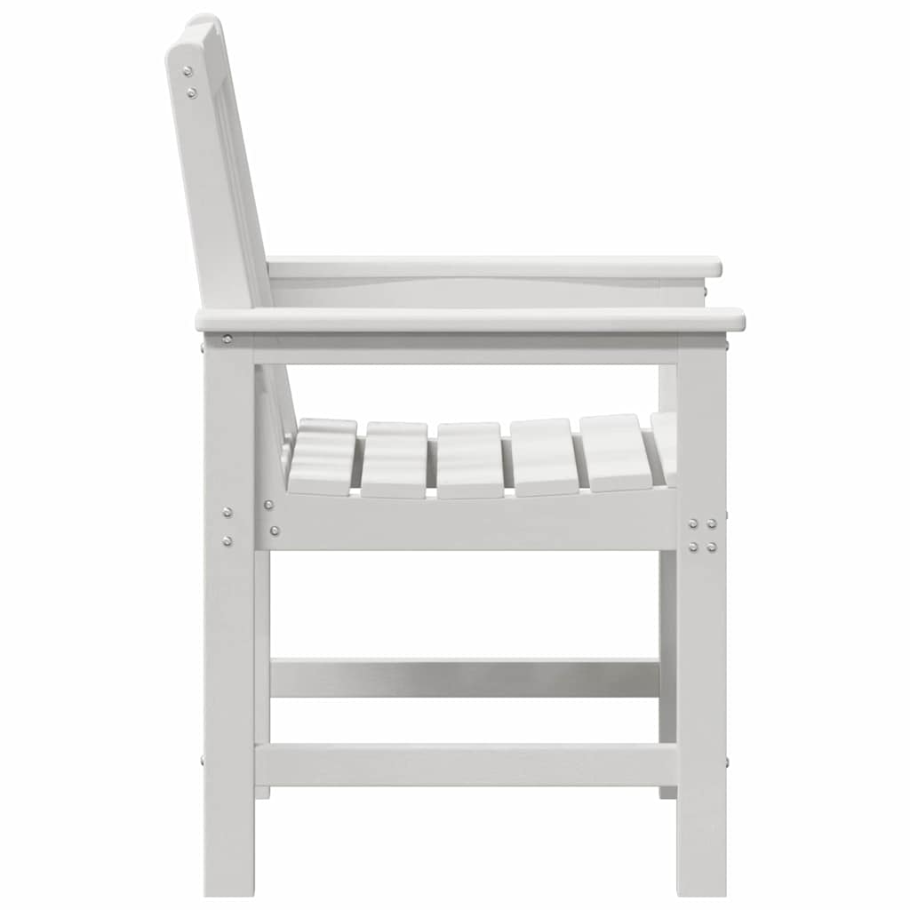 vidaXL Garden Chair 6 pcs White Polyethylene 6