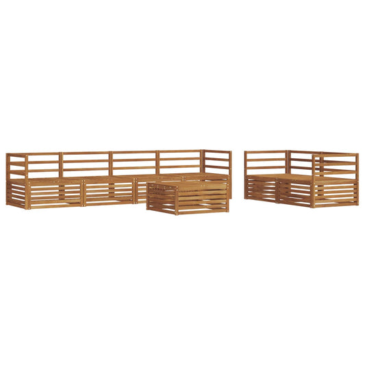 vidaXL Outdoor Sofa Set 7 pcs Natural Solid Acacia Wood 2
