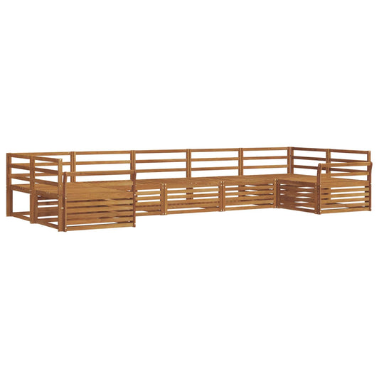 vidaXL Outdoor Sofa Set 7 pcs Natural Solid Acacia Wood 2