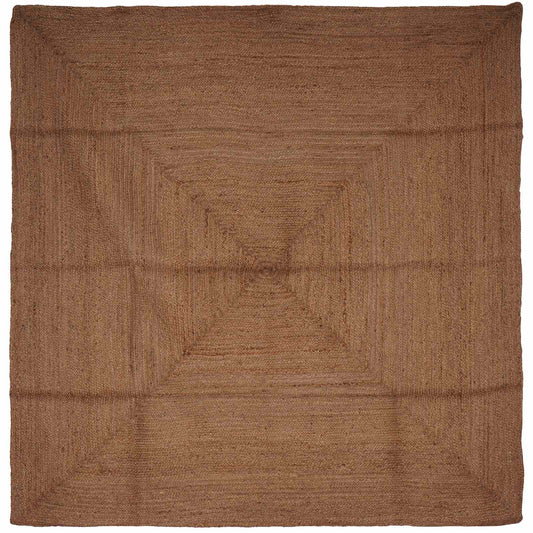 Area Rug Jute Grey Width 240 cm 240 cm