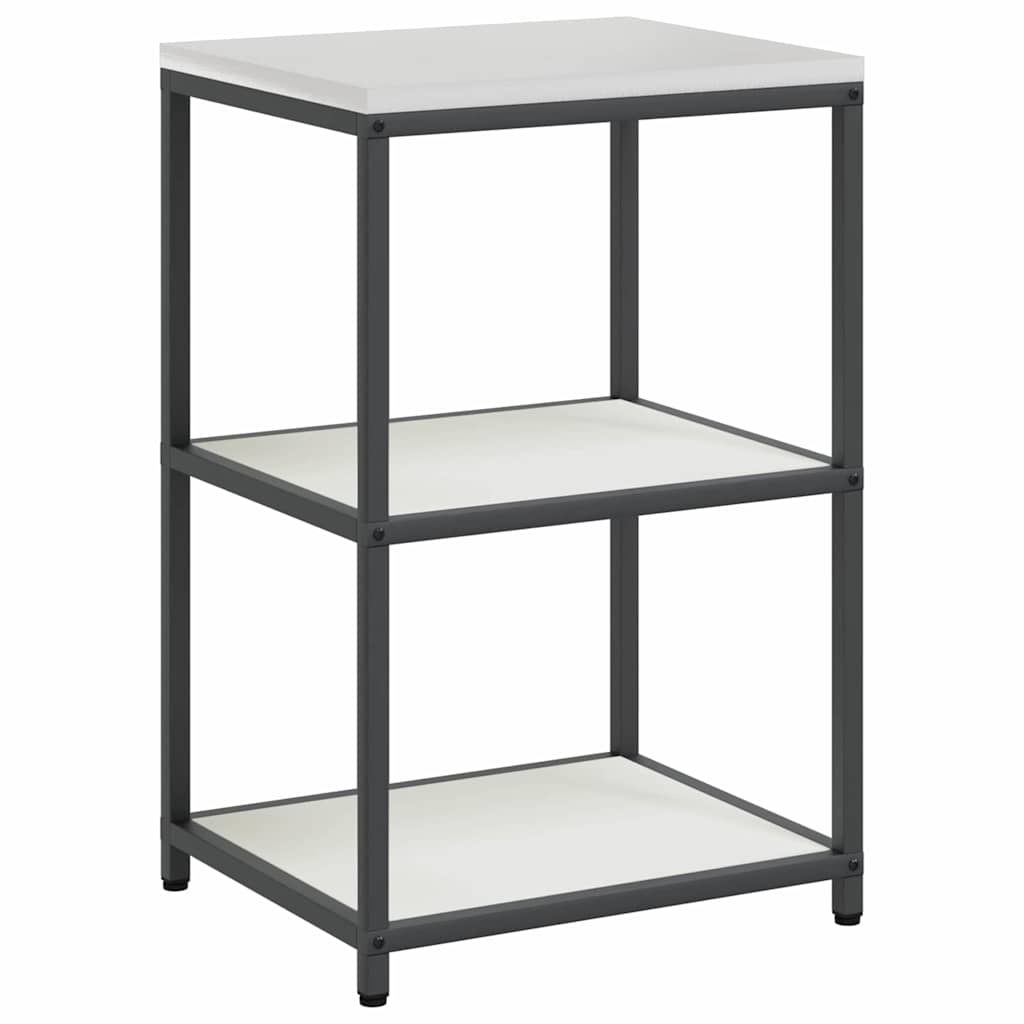 vidaXL Kitchen Storage Set HATTEM 3 pcs White Cold-rolled Steel 6