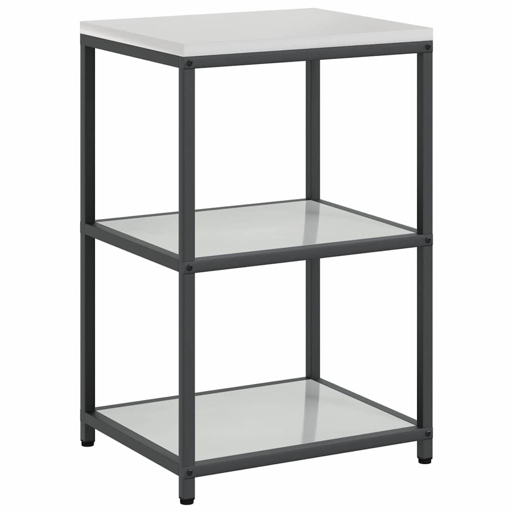 vidaXL Kitchen Storage Set HATTEM 3 pcs Silver Galvanised Steel 6