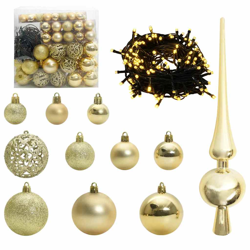 vidaXL Artificial Pre-lit Christmas Tree with Ball Set Green 500 cm 6