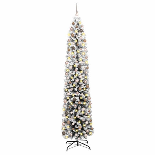 vidaXL Artificial Christmas Tree with 300 LEDs with Stand Green 240 cm 2