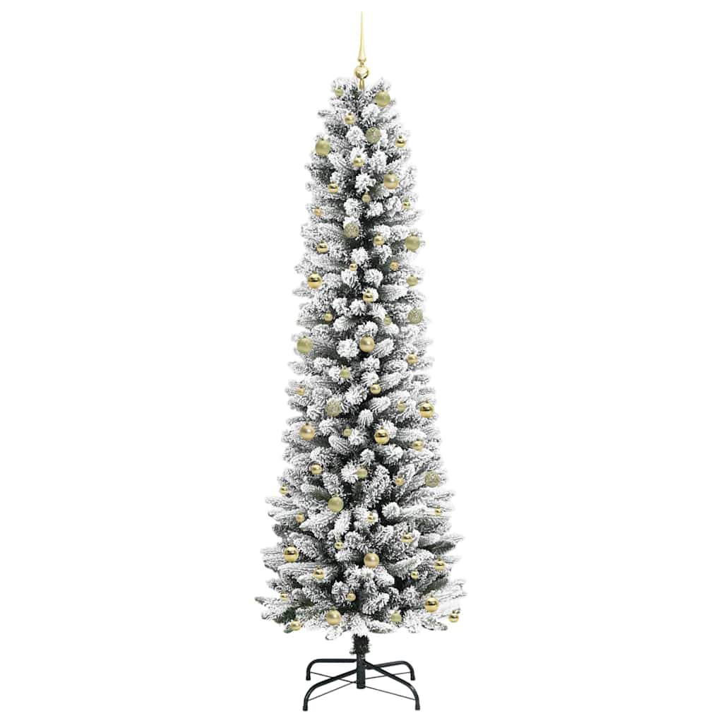 vidaXL Artificial Christmas Tree White 240 cm 4