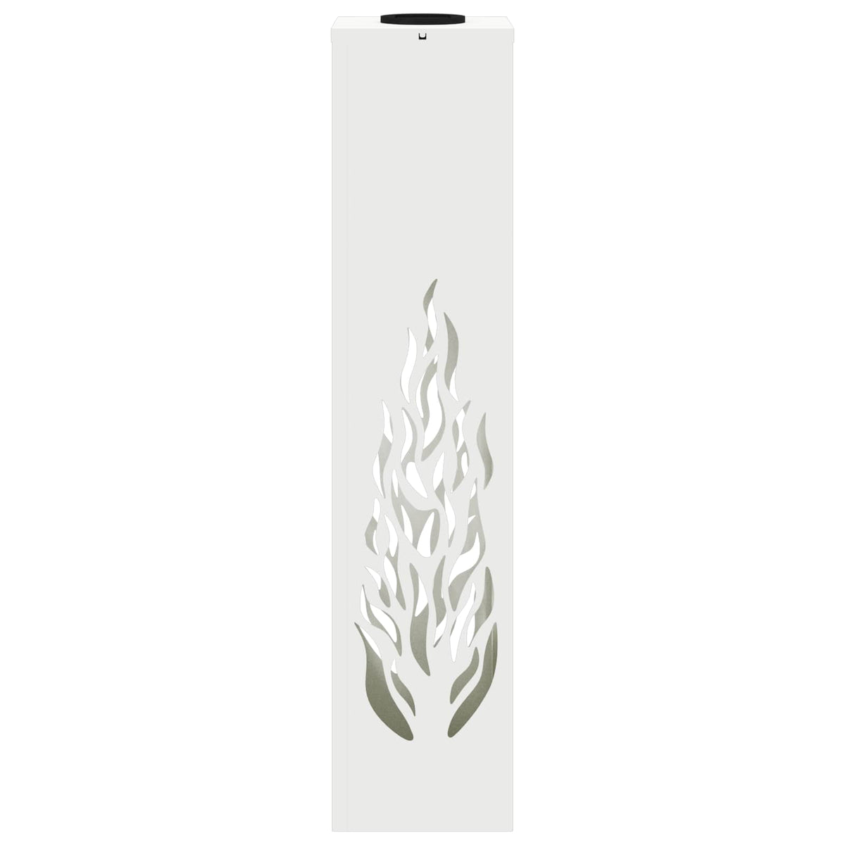 Solar LED Pathway Light 2 pcs Warm White 18 x 18 x 80 cm Flame Pattern White