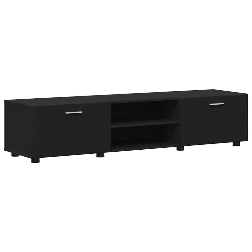 vidaXL TV Cabinet Set FLORIN 3 pcs 150 x 39 x 30 cm Black 6
