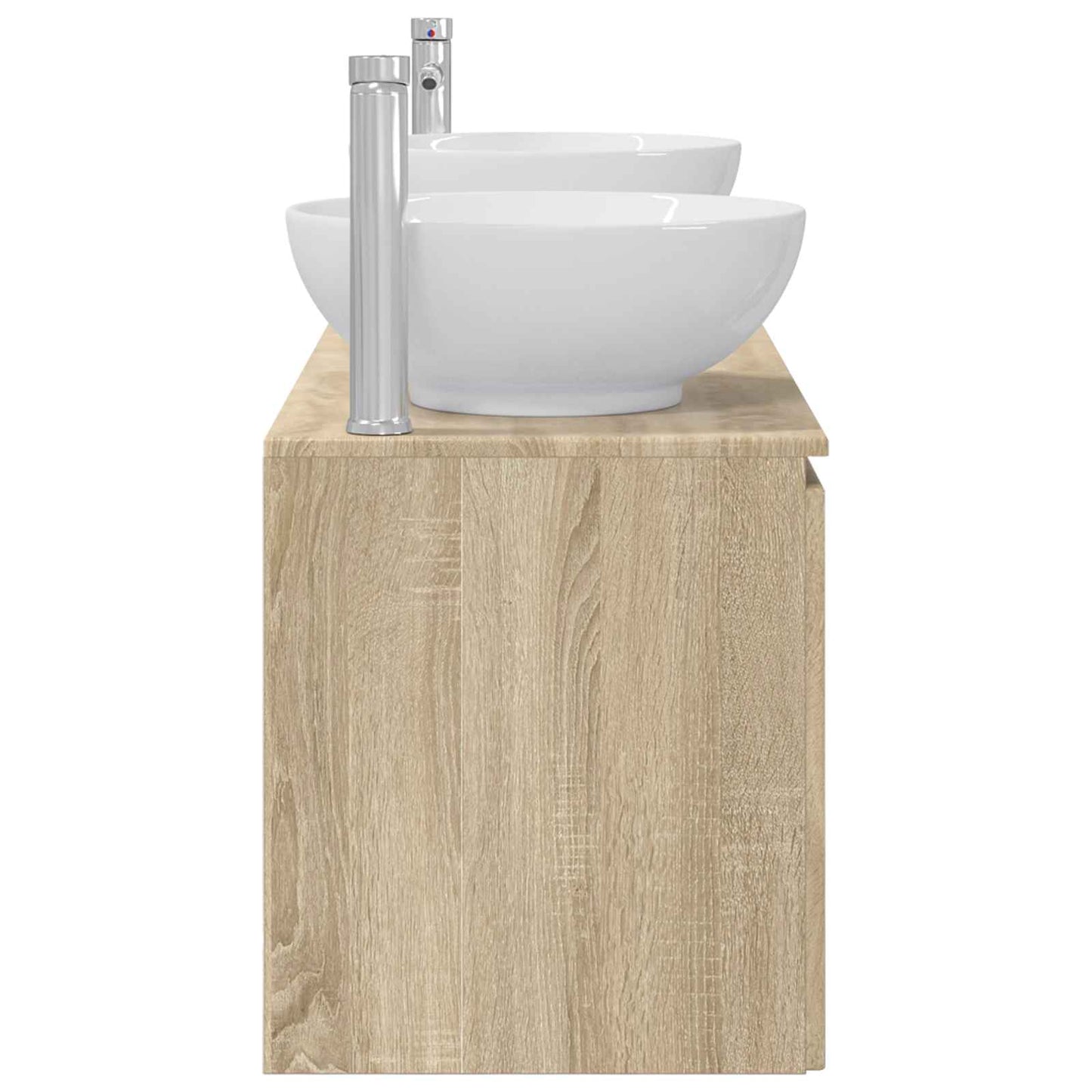 vidaXL Bathroom Cabinet Set 3 pcs Sonoma Oak 49.5 x 44.5 x 65 cm 6