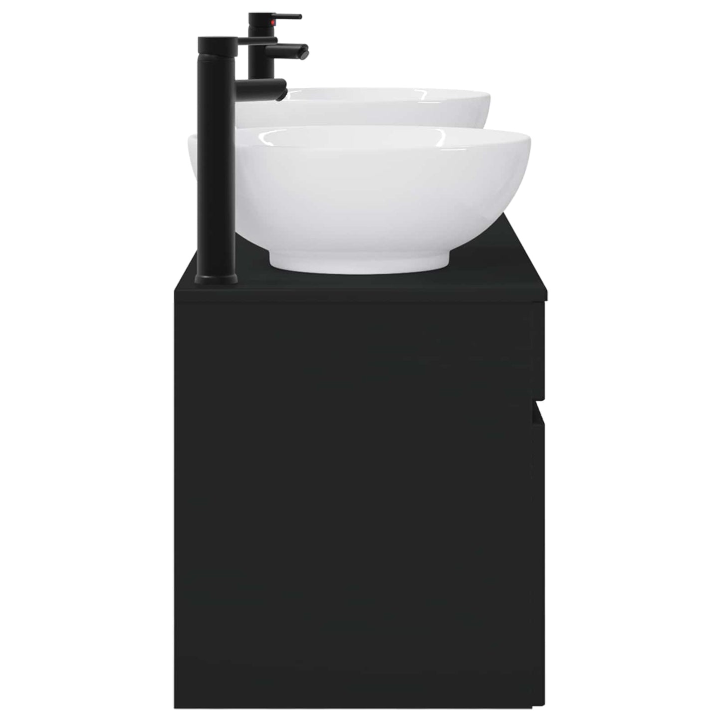 vidaXL Bathroom Cabinet Set 3 pcs Black 49 x 44.5 x 66.5 cm 6