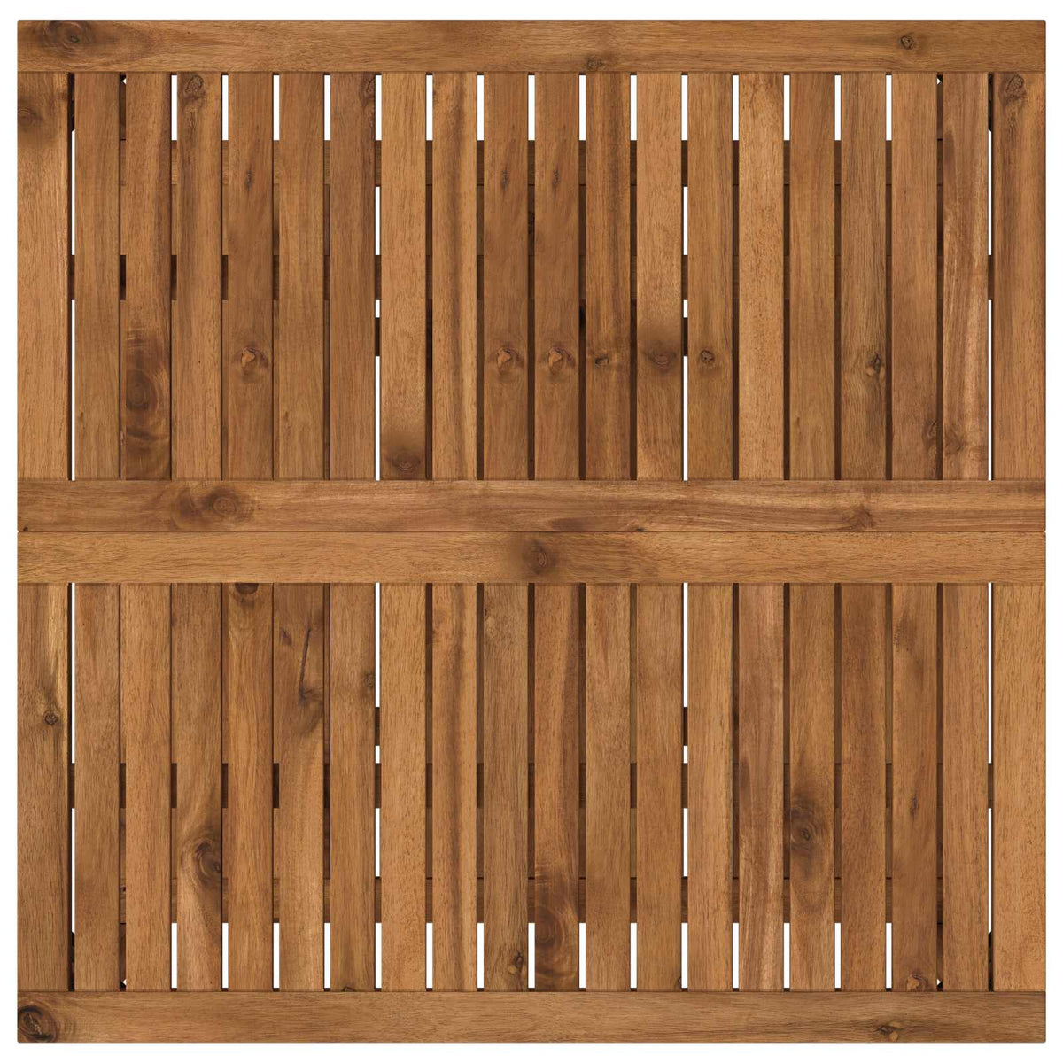 vidaXL Coffee Table Natural 80.5 x 80 x 45 cm Solid Acacia Wood 4