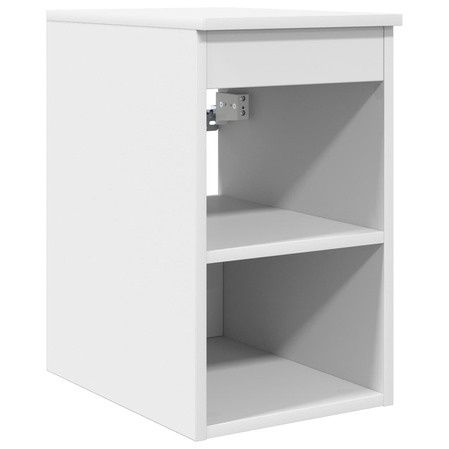 vidaXL Bathroom Furniture Set 5 pcs White Engineered Wood and Glass 6