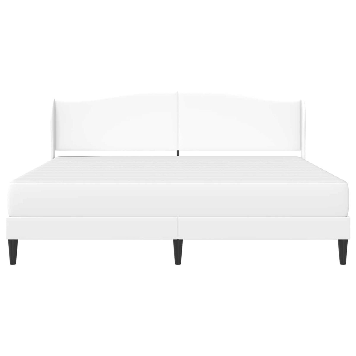 vidaXL Bed Frame with Mattress White 180 x 200 cm Faux Leather 6