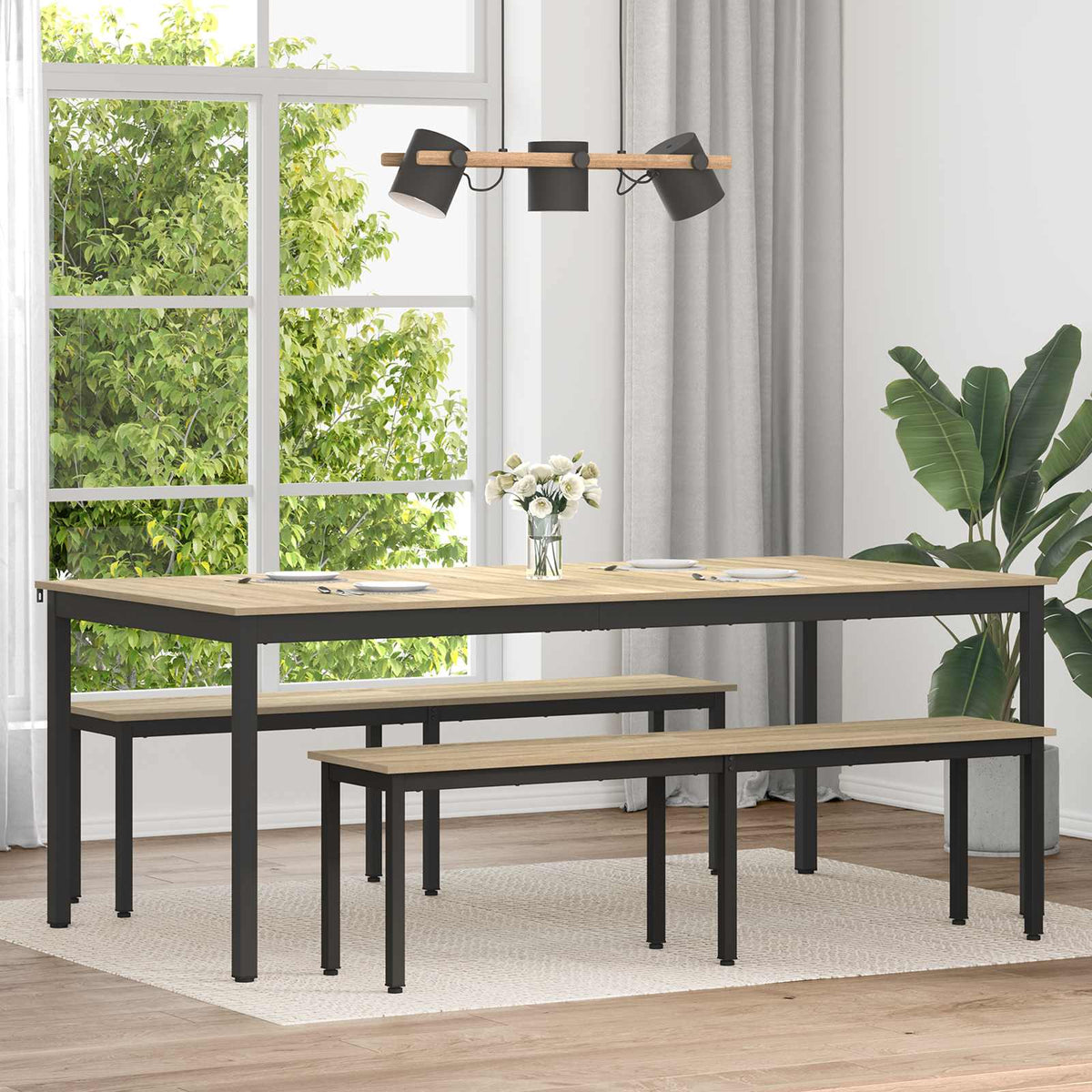 Dining Tables Engineered Wood Sonoma Oak 200 cm 100 cm