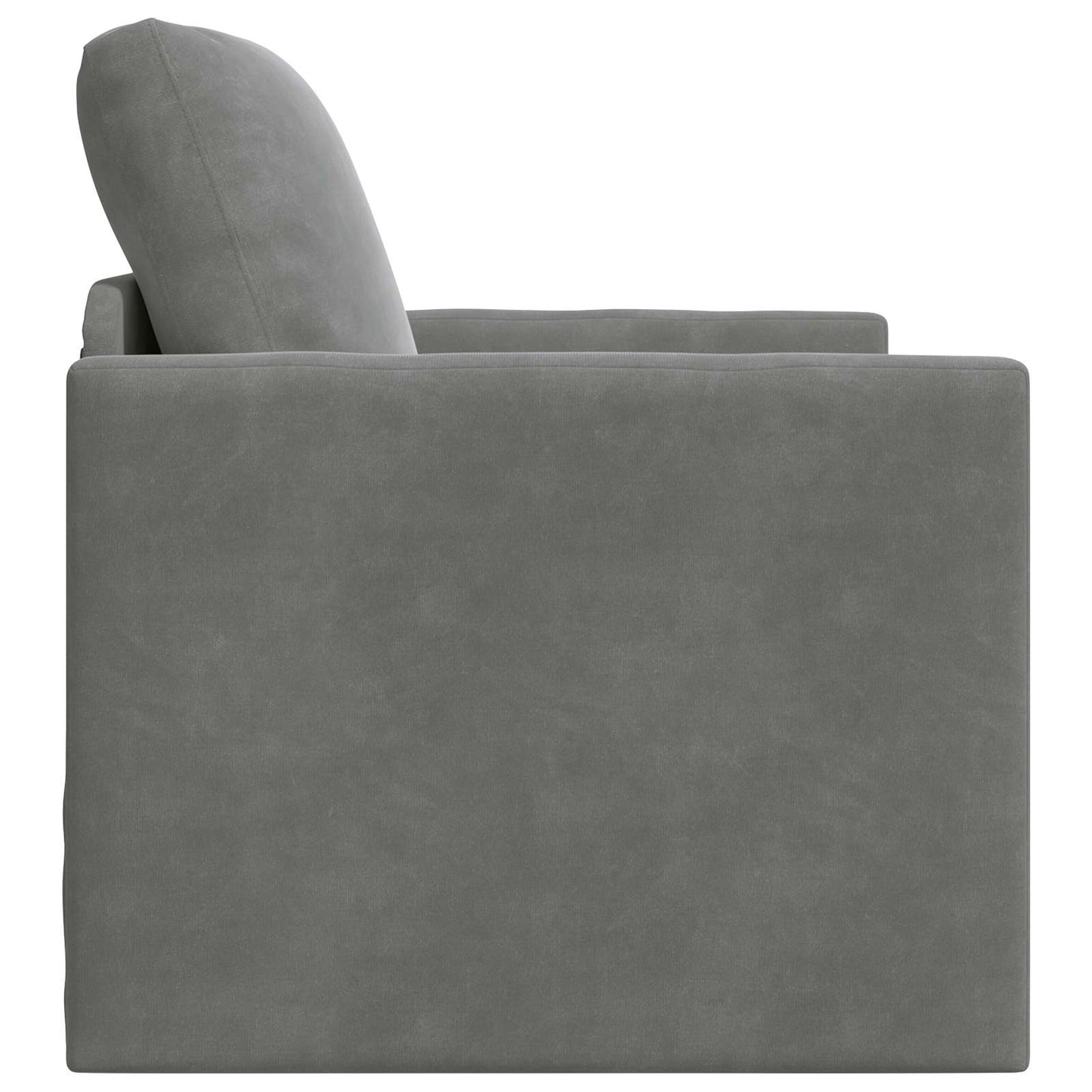 vidaXL Folding Sofa Bed Dark Grey 74 x 77 x 81 cm Velvet 6