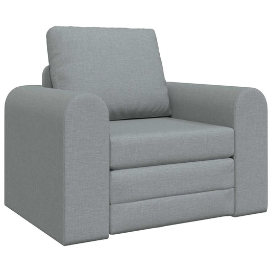 vidaXL Folding Sofa Bed Light Grey 98 x 71 x 83 cm Fabric 2