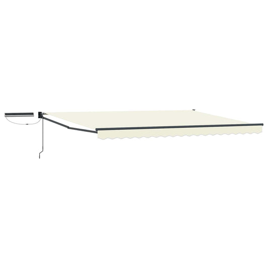 vidaXL Electric Retractable Awning Cream and Anthracite 4 x 3 m 2